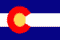 Free USA State Flag graphics for State of Colorado