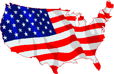 US Flag graphic with image in